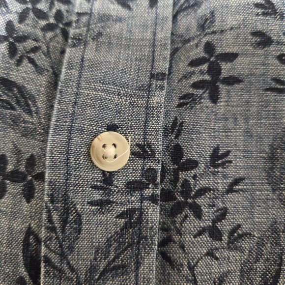 Men's Large Floral Button-Down Shirt (24" ptp) - Picture 4 of 7
